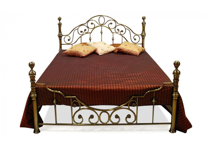 Кровать металлическая TetChair Victoria Antique Brass 140
