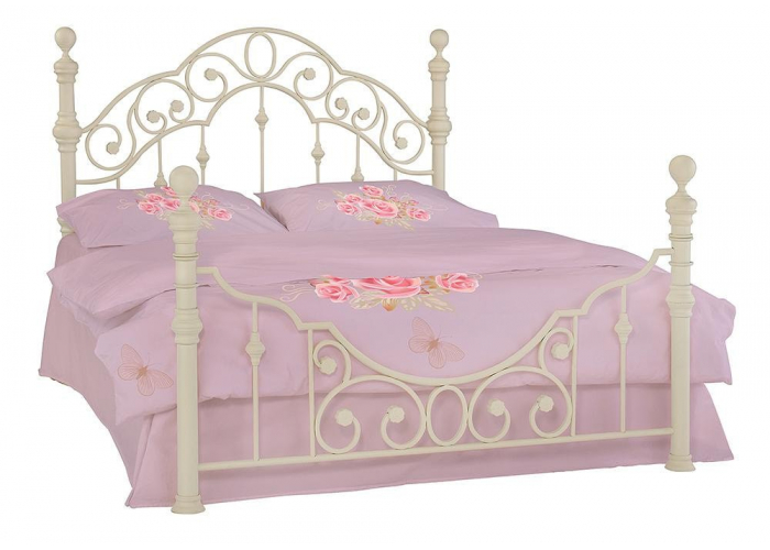 Кровать металлическая TetChair Victoria Antique white 160