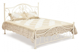 Кровать металлическая TetChair Elizabeth  антич.белый160
