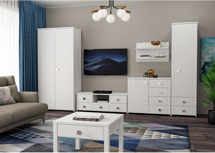 Шкаф-пенал со стеклом Compass Изабель ИЗ-63К