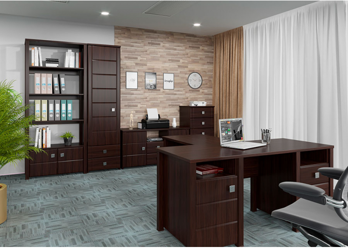 Шкаф-пенал со стеклом Compass Изабель ИЗ-63К