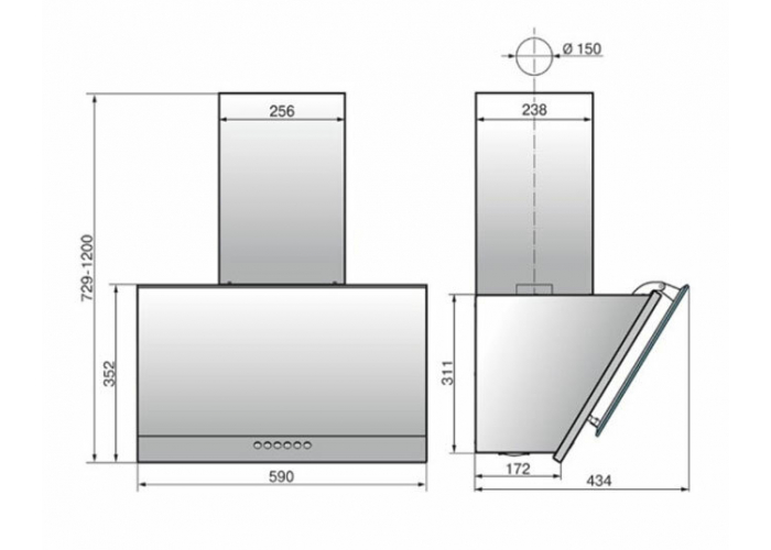 Вытяжка Эликор Рубин S4 60 крем 87102