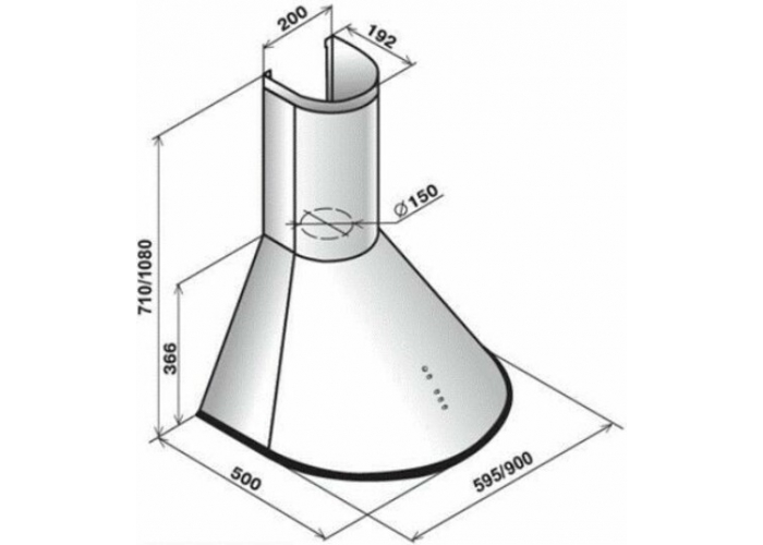 Вытяжка Эликор Омега 60 черный 71234