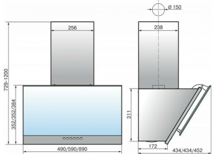 Вытяжка Эликор Рубин S4 50 антрацит