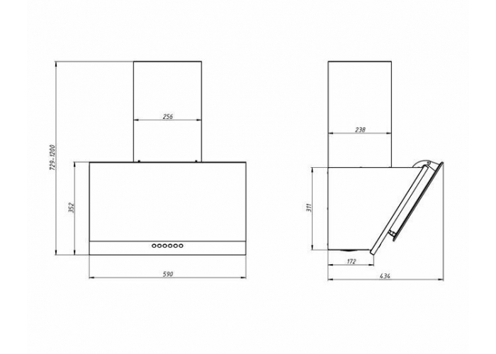 Вытяжка Эликор Рубин Ceramics S4 бежевый