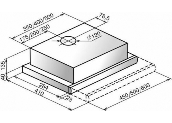 Вытяжка Эликор Интегра 60 белый дуб 73543
