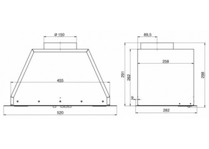 Вытяжка Эликор Flat 72 белый
