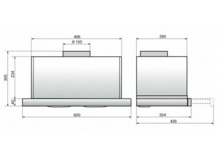 Вытяжка Эликор Интегра 45 белый 75010