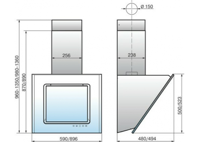 Вытяжка Эликор Оникс 60 черный