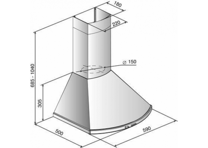 Вытяжка Эликор Сигма 60 топленое молоко 76026
