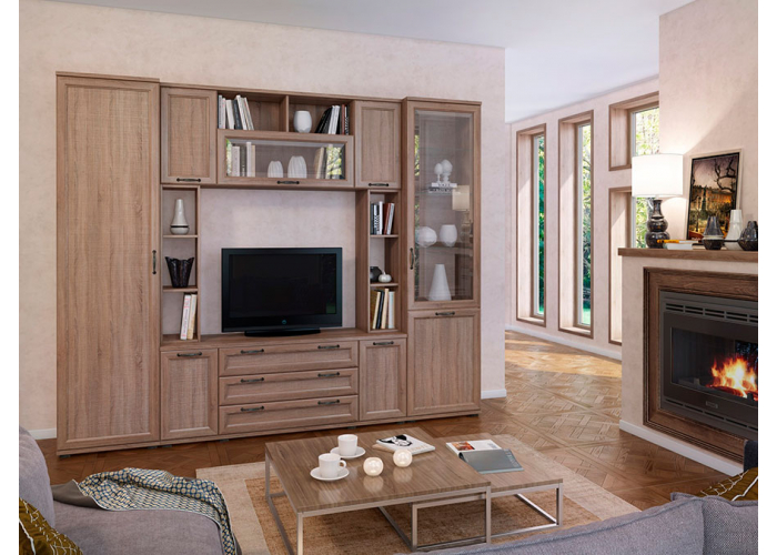 Шкаф-витрина Евромебель Рандеву GV90