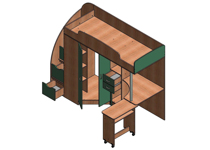 Кровать Формула Мебели Теремок-1 Гранд
