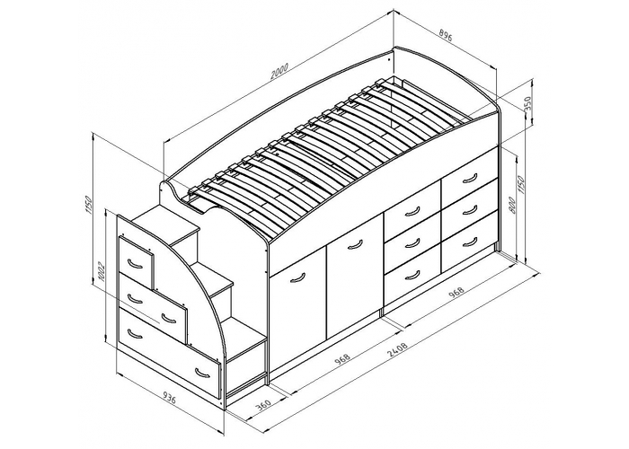 Кровать Формула Мебели Дюймовочка-4