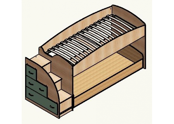 Кровать двухъярусная Формула Мебели Дюймовочка-4.2