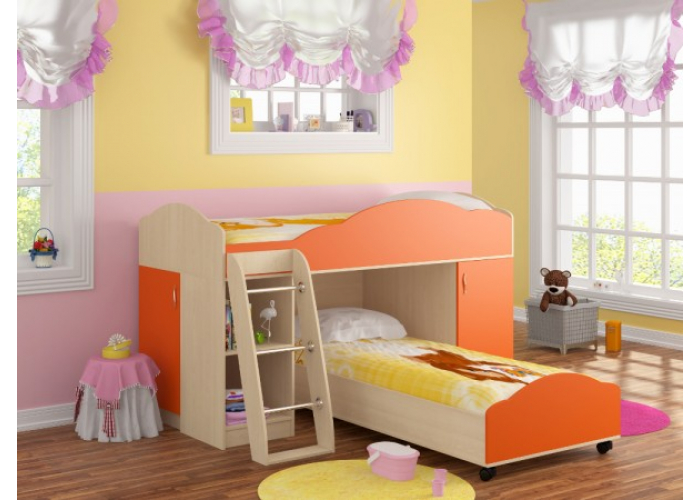 Кровать двухъярусная Формула Мебели Дюймовочка-5.1