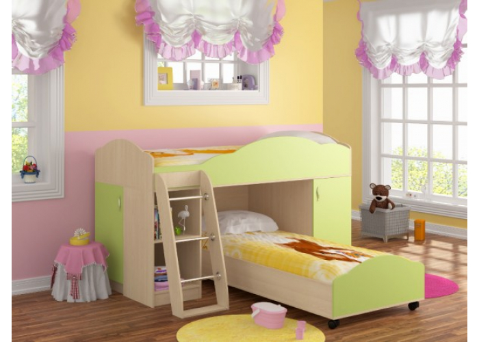 Кровать двухъярусная Формула Мебели Дюймовочка-5.1
