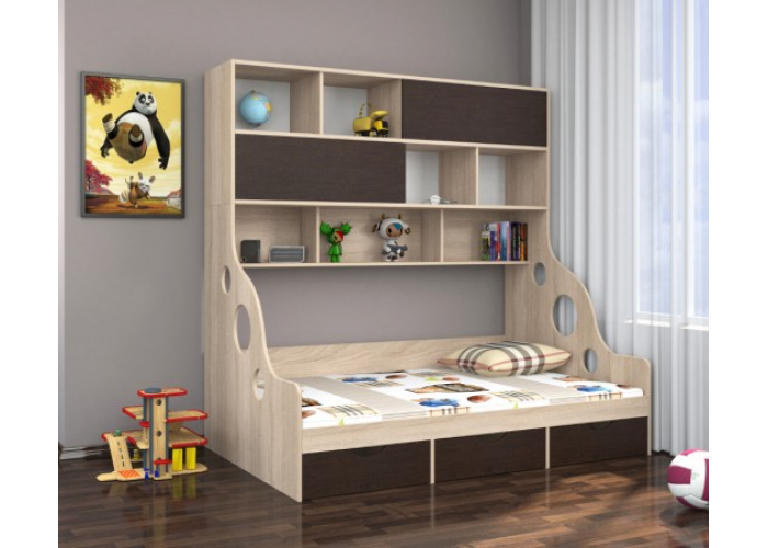 Кровать с антресолью Формула Мебели ДЕЛЬТА-21.02