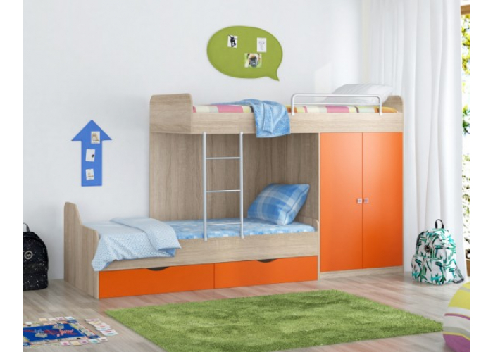 Кровать двухъярусная Формула Мебели ДЕЛЬТА-18.04.01