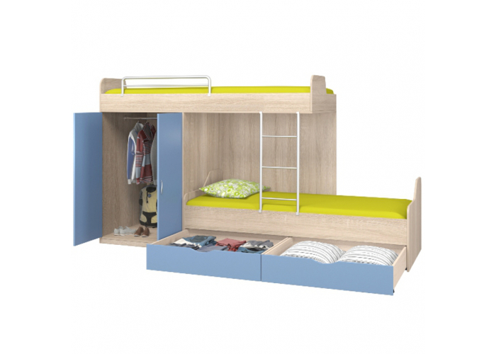 Кровать двухъярусная Формула Мебели ДЕЛЬТА-18.04.01