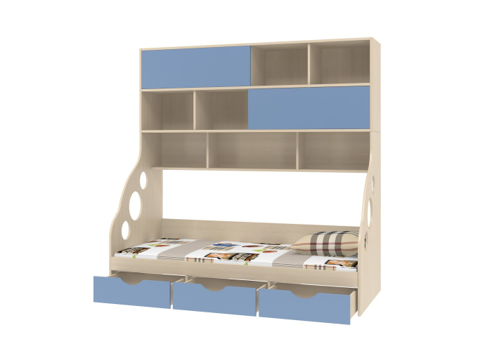 Кровать с антресолью Формула Мебели ДЕЛЬТА-21.12