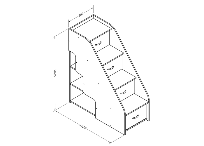 Лесница-2 Формула Мебели ДЕЛЬТА-23