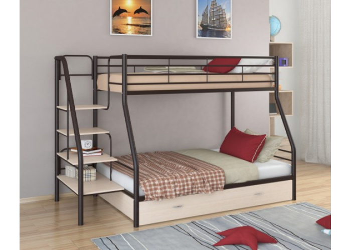 Кровать двухъярусная Формула Мебели Толедо-1Я