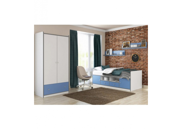 Шкаф Формула Мебели Дельта-9.1 Сильвер