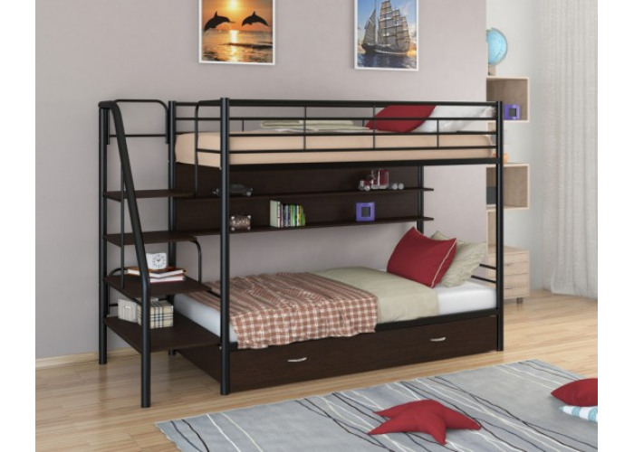 Кровать двухъярусная Формула Мебели Толедо-ПЯ