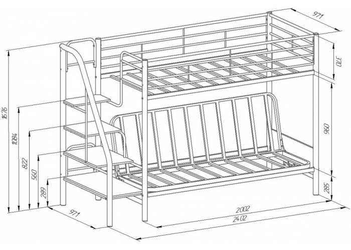 Кровать Формула Мебели Мадлен 3