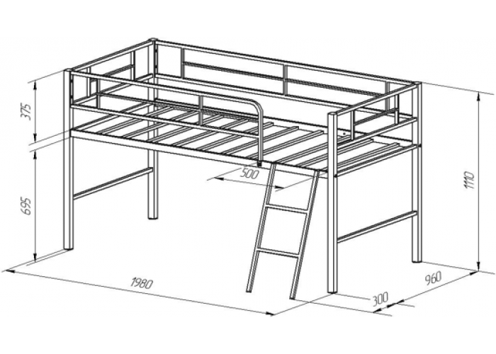 Кровать Формула Мебели Севилья Мини