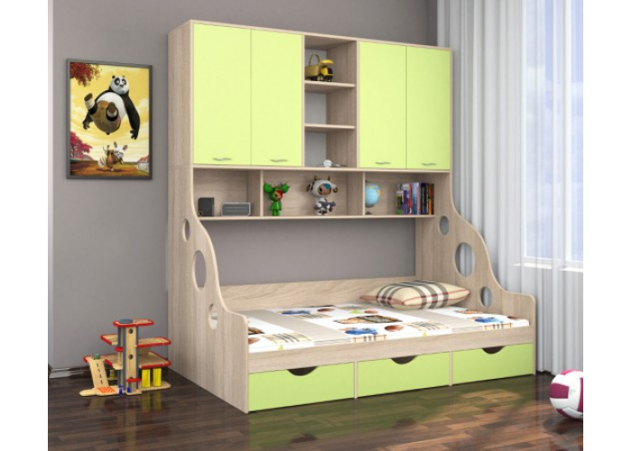 Кровать с антресолью Формула Мебели Дельта-21.11