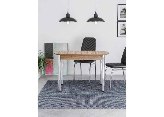 Стол Форт Европейский ЛДСП Хром