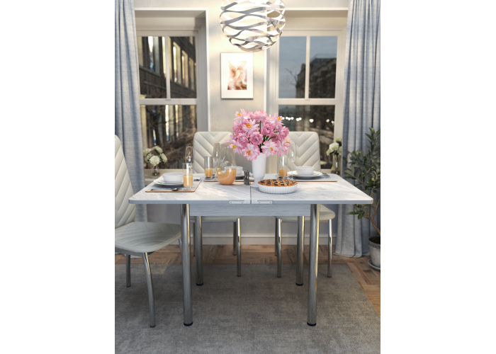 Стол Форт Ломберный ЛДСП Хром