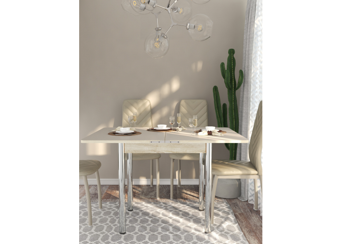 Стол Форт Ломберный ЛДСП Хром