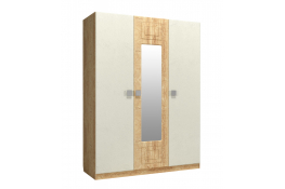 Шкаф 3-х створчатый с зеркалом по центру Compass Анастасия Дуб Роше АН-3К