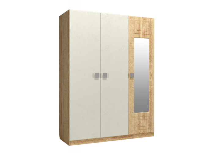 Шкаф 3-х створчатый с зеркалом справа Compass Анастасия Дуб Роше АН-3К