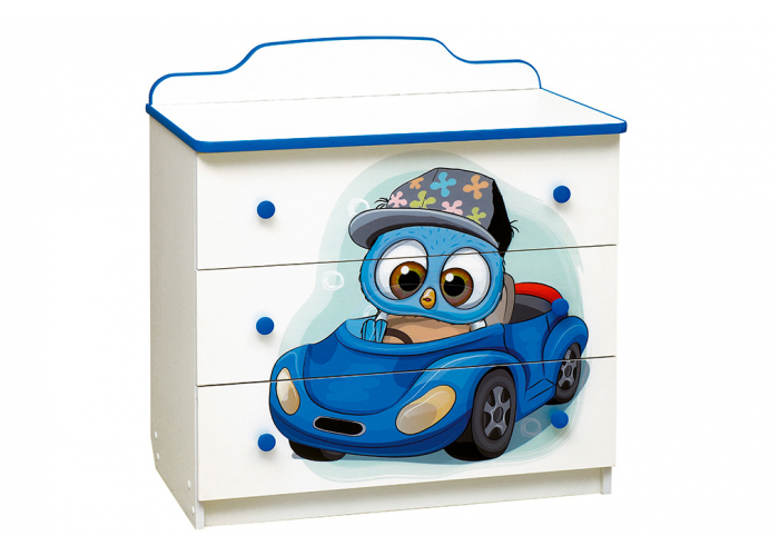 Комод с фотопечатью Матрица Совята №3