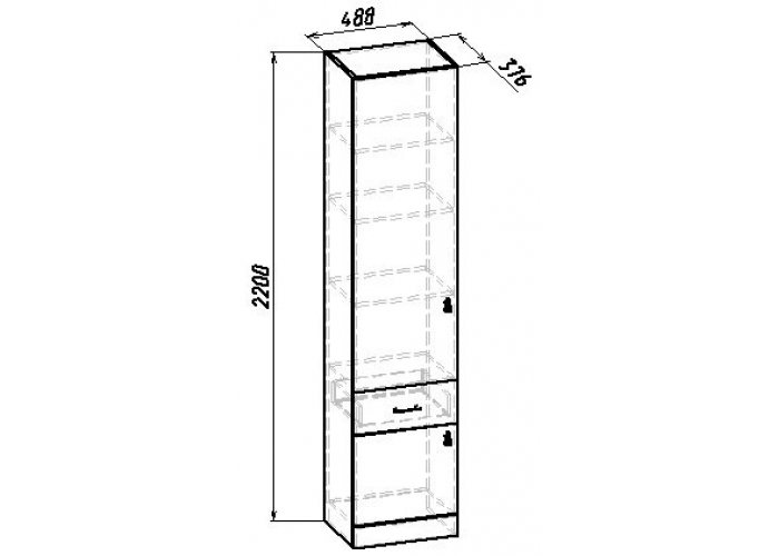 Пенал Джелани Франческа для белья ФП1л