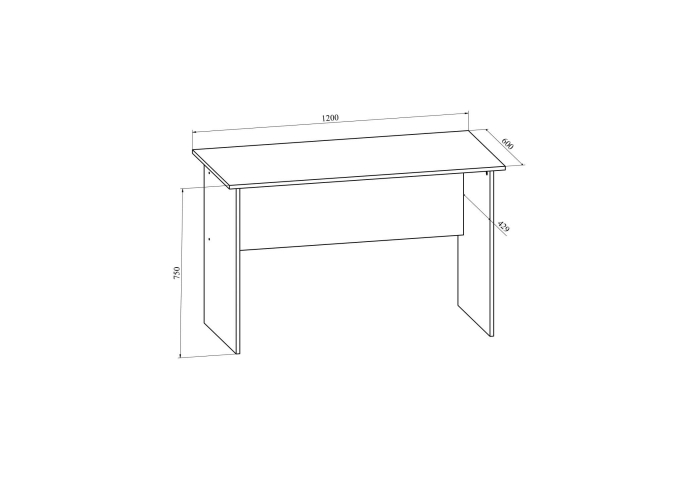 Стол письменный Compass Офис ОФ-112К