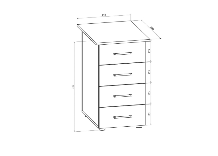 Тумба Compass Офис ОФ-20