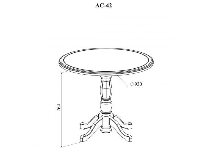 Стол обеденный Compass Ассоль АС-42