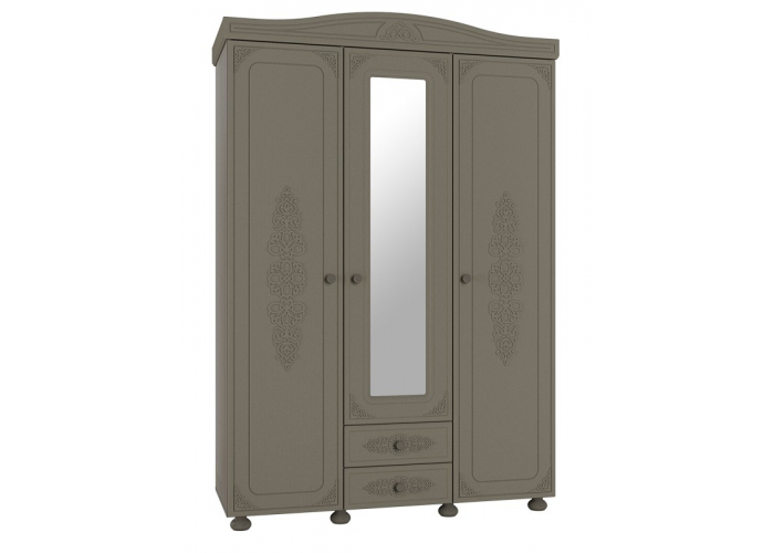 Шкаф трехстворчатый с зеркалом Compass Ассоль Плюс АС-27