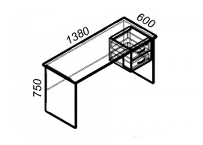 Офисный стол ЛОББИ Стандарт СМ-106