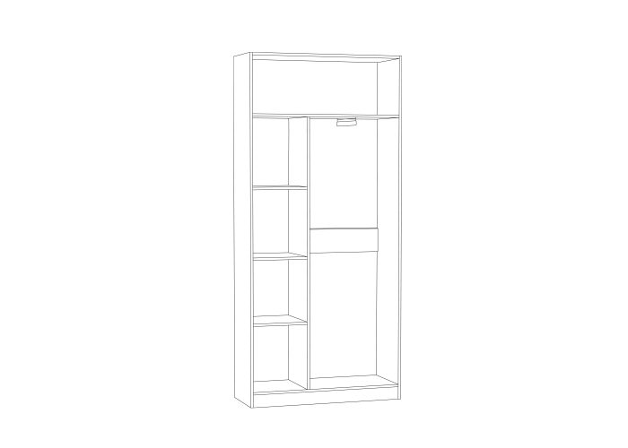 Шкаф для одежды Моби Ливерпуль