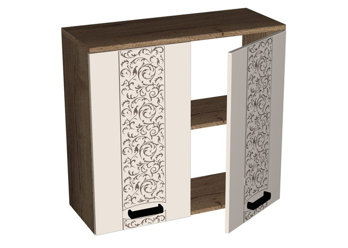Шкаф навесной 2-х дверный СБК Адель ШГ-80