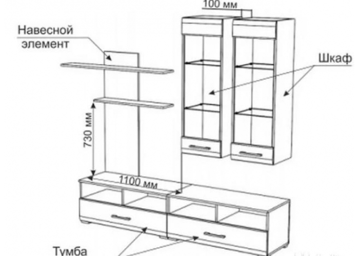 Гостиная Стендмебель Вегас 2