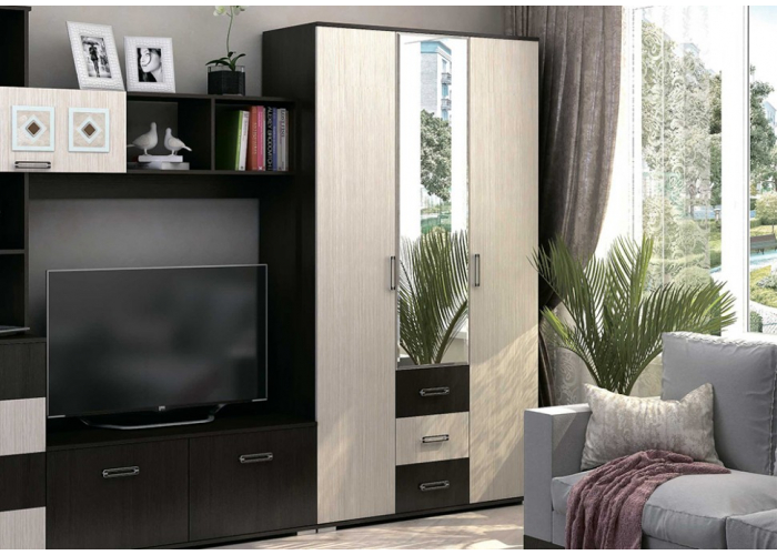 Шкаф 3-х дверный Стендмебель Яна ШК 752