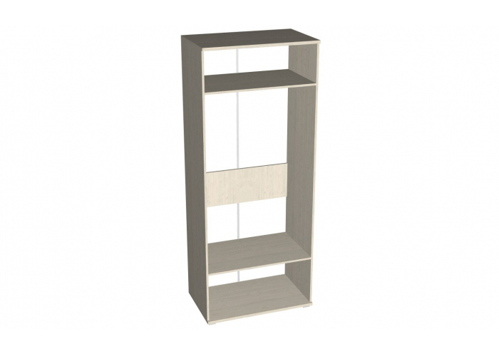 Шкаф двухдверный зеркальный с ящиками Евромебель Рандеву S90z