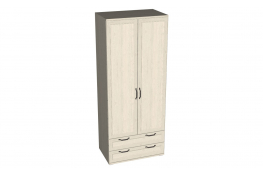 Шкаф двухдверный с ящиками Евромебель Катрин S90.2