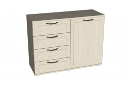 Комод комбинированный Евромебель Рандеву K112
